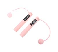 GALPADA Weighted Ropeless Jump Rope with Digital Counter Professional Skipping Rope for Home Fitness Exercise for Men Women Skid Handle Portable Design for Use