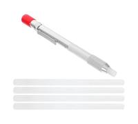 GALPADA Welding Soapstone Pencil with Holder, Metal Marking Tool for Construction and Fabrication, Refillable Industrial Steel Scribing Pen with 4 Replacement Leads, Welding Table