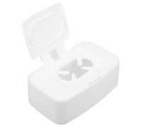 GALPADA Wet Wipes Storage Box with Lid, Plastic Refillable Dispenser for Room and Travel, Dustproof Compact Organizer for Bathroom and Living Room, 17X10.5Cm