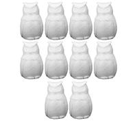 GALPADA White Foam Owl Models and Molecular Model Making for Craft Activities 10pcs Stress Relief, Can Be Glued, for Arts and Crafts Projects