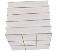 GALPADA White Lampshade Ceiling Origami Light Shade with Foldable Design, Square Paper Lamp Cover Made of Paper and Wood, for Living Room and Room, Offering Eye Protection and Elegant