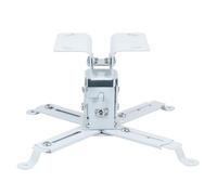 GALPADA White Steel Wall Mount Projector Bracket Holder Solid and Reliable Floor Mounted Projector Ceiling Mount Suitable for Home and Office Use