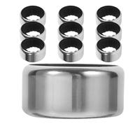 GALPADA Wine Bottle Leak-Proof 10pcs Stainless Steel Drip Collar Wine Bottle Drip to Protect Table from Stains Suitable for Event Or Setting