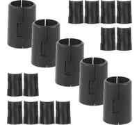 GALPADA Wire Shelf Fixing Clamps 48Pcs Plastic 16Mm Diameter Post-Shelving Clips for Metal Racks, Sturdy Plastic Clips for Kitchen and Travel Storage