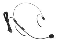 GALPADA Wired Headset Microphone with Stable Signal and Comfortable Abs Material for Stage and Production Use, Suitable for Tv Presenters and Actors, Black Head Mounted Microphone