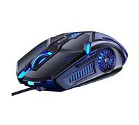GALPADA Wired Silent Gaming Mouse with 6d Key Layout and Comfortable Touch, Abs Material for Better Adaptability to Large Screens, Computer Accessory for Gaming and Office Use