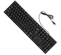 GALPADA Wired USB Office Keyboard Full Size with Numeric Keypad for Laptop and Computer, Wired Typing Keyboard for Work and Gaming in English Layout