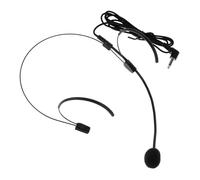 GALPADA Wireless Headset Microphone for Singing and Speaking, Flexible Black Headworn Mic for Stage Performances, Professional Headset Microphone for Presentations and Costume Use