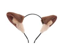 GALPADA Wolf Ear Headband Cute Plush Headdress for Animal Ears Costume for Halloween Party Makeup Cosplay Prop Fashion Accessory for Women and Teens