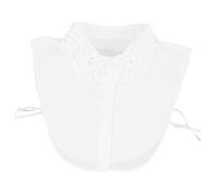 GALPADA Women Fake Collar Lace Shirt Collar Half Shirt Detachable Cotton Accessory for Office Work and Business Meeting Skin-friendly Easy to Match
