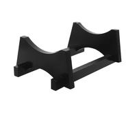 GALPADA Wood Barrel Rack Stand Whiskey Wine Bottle Holder Beverage Display Shelf for Party Wedding Home Decor