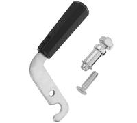 GALPADA Wood Burning Stove Door Handle Kit with Screw and Hook Shaft - Metal Fireplace Pull Handle for Pellet Stove and Home Heating Boiler