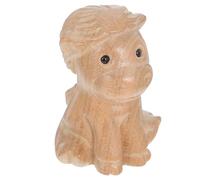 GALPADA Wood Carved Horse Figurine Feng Shui Decor for Home Office Chinese Zodiac Symbol Wealth Representation Miniature Sculpture for Festivals and Business Events