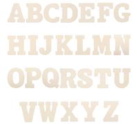 GALPADA Wooden Alphabet Letters 66Pcs 5-Inch Unfinished Wood Chips for Craft Projects and Wall Decor