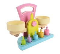 GALPADA Wooden Balance Scale Counting for Interactive Cognitive Math Teaching Aid DIY Educational Table Scale Model Enhances Creativity and Learning Skills Activity