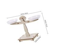 GALPADA Wooden Balance Scale with Weights for Stem Learning Montessori Inspired Math Balance Activity for Classroom and Home Early Education Science Experiment Kit