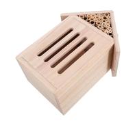 GALPADA Wooden Bee House Insect Hotel Garden Outdoor Ladybugs Shelter Butterfly Nesting Box for Backyard Wildlife Observation