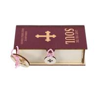 GALPADA Wooden Bible Verse Card Storage Box with Inspirational Scripture Prayer Cards Set - Christian Keepsake Box for Daily Encouragement and Faith Gifts for Women and Men