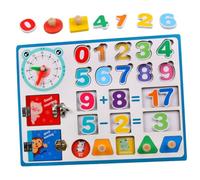 GALPADA Wooden Busy Board Learning for Montessori Early Education Activity Table Preschool Intelligence Development Plaything for Boys and Educational Cognitive Game
