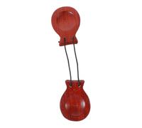 GALPADA Wooden Castanet Finger Percussion Instrument for Material with Clear Sound Comfortable Grip Rhythm Castanets Educational Music Early Learning and Family Fun