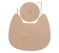 GALPADA Wooden Cat Shape Pottery Plate Forming Mold for Clay Handbuilding, Practical and Versatile Ceramic Plate Mold for Studios and Home DIY Projects, Size 23x20.6x3.1cm