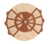 GALPADA Wooden Circle of Fifths Wheel Music Theory Tool for Guitar Piano Chord Trainer and Melody Composition Aid Portable Finger Placement Chart for All Levels Songwriting and Learning