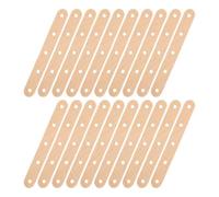 GALPADA Wooden Craft Sticks with Holes Compact Size for DIY Projects 500pcs Smooth Polished Wood Ice Pop Sticks Resistant to Wear for School Arts Crafts and Science Learning