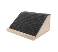 GALPADA Wooden Dog Ramp for Stairs with Felt Surface, Lightweight Pet Steps for Medium Dogs and Pets with Joint Problems, Helps Overcome Obstacles on Uneven Surfaces, Indoor Use,