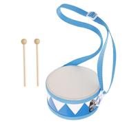 GALPADA Wooden Drum with Dual Sided Hand Drum and Mallets Imitation Sheepskin Texture Percussion Instrument for Montessori Music to Develop Rhythm Skills and Early Musical Ability