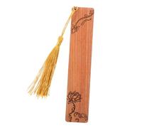 GALPADA Wooden Flower Bookmark with Tassel Carved Design for Book Lovers Unique for Students and Teachers Chinese Style Craft Book Markers for Reading and Collecting
