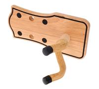 GALPADA Wooden Guitar Wall Mount Hanger for Electric Acoustic Bass Ukulele Versatile Solid Wood Display Hook with Rustic Farmhouse Style Easy Installation Space-Saving Storage for Living