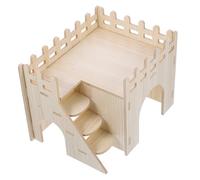 GALPADA Wooden Hamster Cabin Bedroom Delicate Hamster Hideout for Cage Adorable Rat House Wear-resistant Design Houses and Hideouts for Small Pets