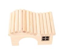 GALPADA Wooden Hamster Hut Hidden House Nest Dwarf Hamster Toys Guinea Pig Hut