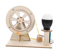 GALPADA Wooden Hand Generator Kit Easy Assembly DIY Educational Science for Manual Generator Model for Fun Learning Physics Experiments for Young Random Color