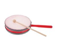 GALPADA Wooden Hand Percussion Drum with Stick for Imitation Leather Handheld Drum Educational Musical Instrument for Boys and Non Cracking Wear Resistant for Early Music Development
