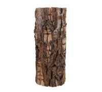 GALPADA Wooden Hollow Tree Trunk Reptile Shelter with Bark Surface for Tortoise and Crab, Providing Multispecies Compatibility and Private Resting Space, for Tank and Rainforest Decor