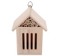 GALPADA Wooden Insect Hotel for Garden with Rustic Design Easy to Install Low-maintenance Bee House and Bug Shelter Backyard Habitat Nesting Box for Ladybugs Butterflies Mason Bees and