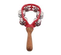GALPADA Wooden Jingle Hand Bells Preschool Musical Instrument with Comfortable Wooden Handle Jingle Shaker for Auditory Sensitivity and Coordination Development for Xmas Holiday Parties