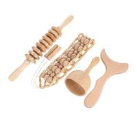 GALPADA Wooden Massage Sticks for Body and Back, Lightweight Wood Massager Tools to Relax Muscles and Bones, Simple Design Home Massage Stick for Full Body Use