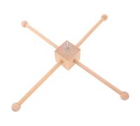 GALPADA Wooden Mobile Frame DIY Kit Sturdy Base and Hanging Toy Bell Accessories Multiuse Mobile Hanger for Crib Baby Room Decorations in Beige Natural Minimalist Style