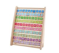GALPADA Wooden Multiplication Board Math Teaching Gadget with Double-sided Blocks Tray Educational Oral Arithmetic for Learning