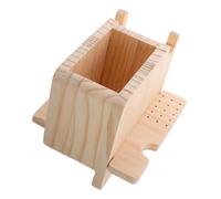 GALPADA Wooden Nail Tools Storage Stand Nail Tool Organizer Beige Japanese-style Natural Wood Neat Organization Manicure Operations Storage Rack