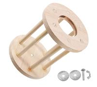 GALPADA Wooden Rabbit Feeder Hamster Grass Rack PET Feeding Bowl for Rabbits Guinea Pigs and Hamsters Sturdy Wooden Container Elevated Design