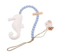 GALPADA Wooden Seahorse Wall Decor Beach Ornament for Living Bedroom Porch Artistic Ocean-themed Hanging Decoration Crafted From Sturdy Density Board Nautical Coastal Style for Kitchen