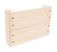 GALPADA Wooden Step Stool 30x20x6cm with Safety Features, Khaki Footstool for Indoor and Getting Off Cars Use Suitable for Adults and Relatives