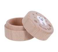 GALPADA Wooden Teeth Keepsake Box in Beige, Sturdy Childhood Memory Preservation Box with Scandinavian Style, Minimal Nordic Aesthetics and Boys, for Growth Ritual and Bedroom Decor