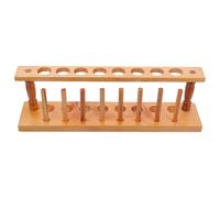 GALPADA Wooden Test Tube Rack Laboratory Storage Stand Natural Practical Tube Holder for Scientific Experiments and School Use