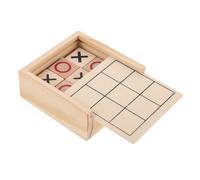GALPADA Wooden Toe Board Game Table Rustic Family Educational Puzzle for Multi Player Portable Strategy Game in Box for Social Gatherings and Travel