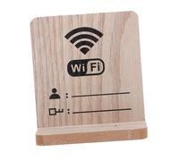 GALPADA Wooden Wifi Password Sign with Nonslip Base for Home and Business Elegant Table Display Board for Restaurant Hotel Office Guest Decor Stable and Stylish Wifi Network Essentials