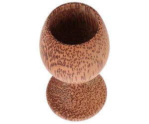 GALPADA Wooden Wine Goblet Cup for Home Use, Multi-use Round Drinking Cup with Elegant Intricately Crafted Design, Stylish and Versatile Addition to Your Glassware Collection